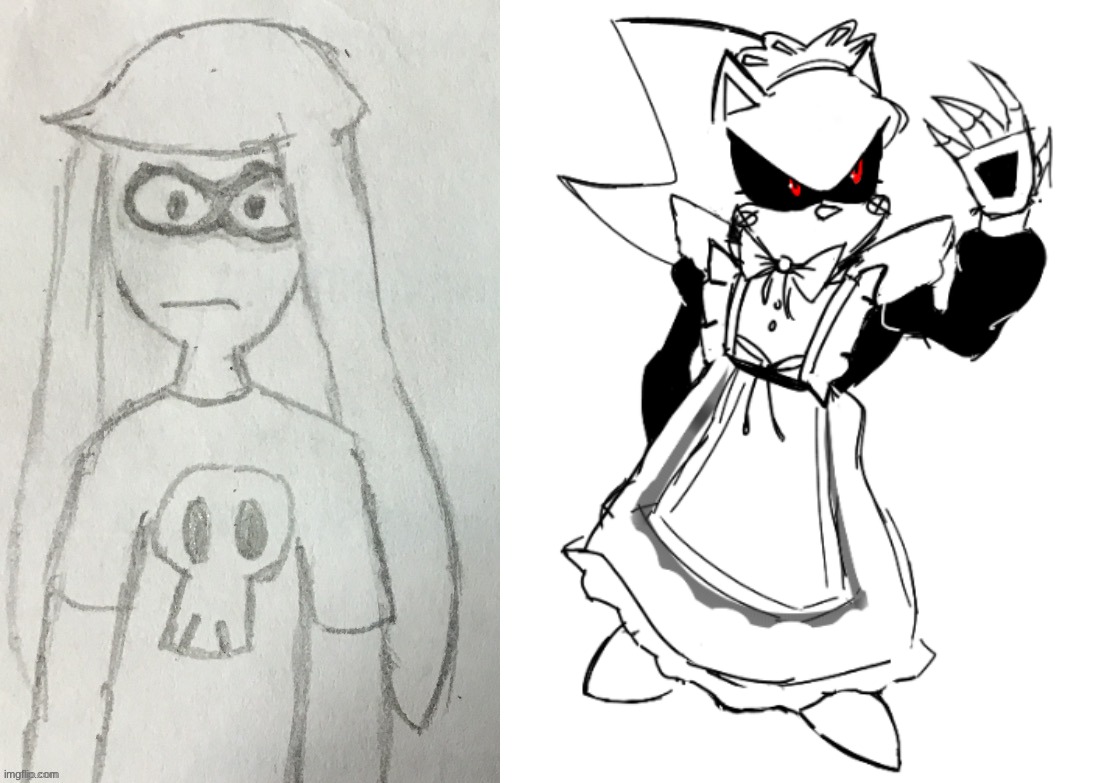 2024 vs 2026 yall think i got better | image tagged in skatez drawn by gabrieltheangel | made w/ Imgflip meme maker