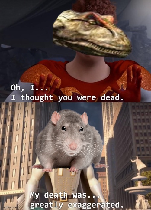 The synapsids returned | image tagged in i thought you were dead | made w/ Imgflip meme maker