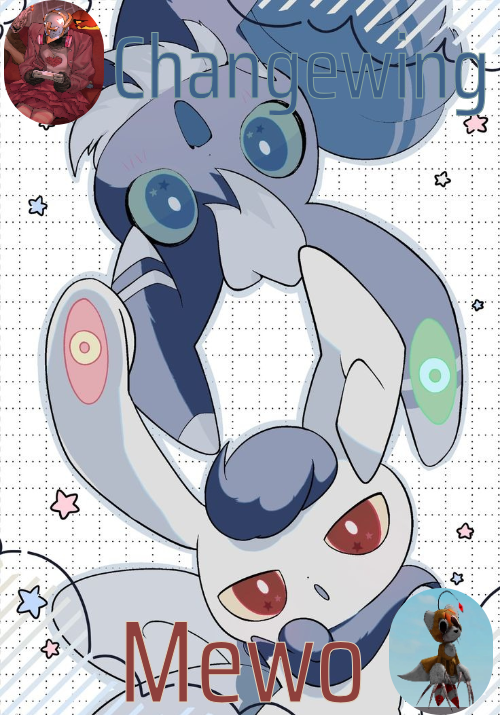 Changewing and Mewo's Meowstic temp Blank Meme Template