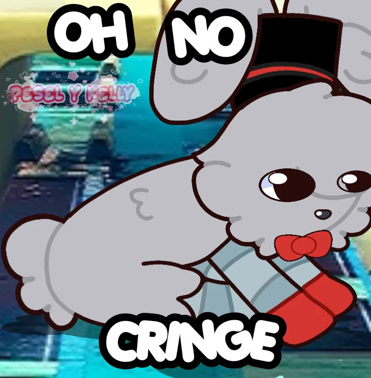 Oh no cringe frankie (credit to peselykelly) Blank Meme Template