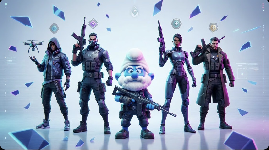 Vallorant Smurf Blank Meme Template