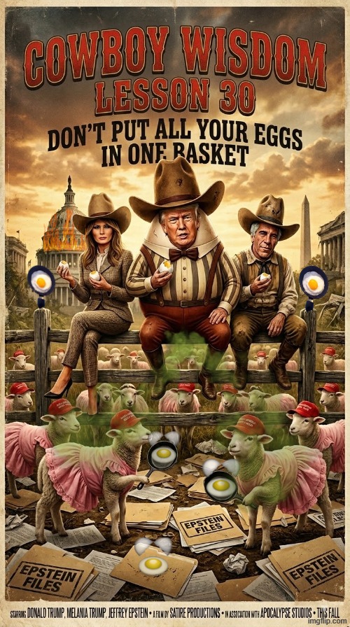 COWBOY WISDOM: LESSON 30 | image tagged in cowboy wisdom,cowboy father and son,eggs,humpty dumpty,frying pan,memes | made w/ Imgflip meme maker