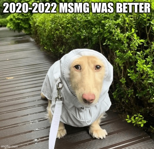 Dumb Fella | 2020-2022 msmg was better | image tagged in dumb fella | made w/ Imgflip meme maker