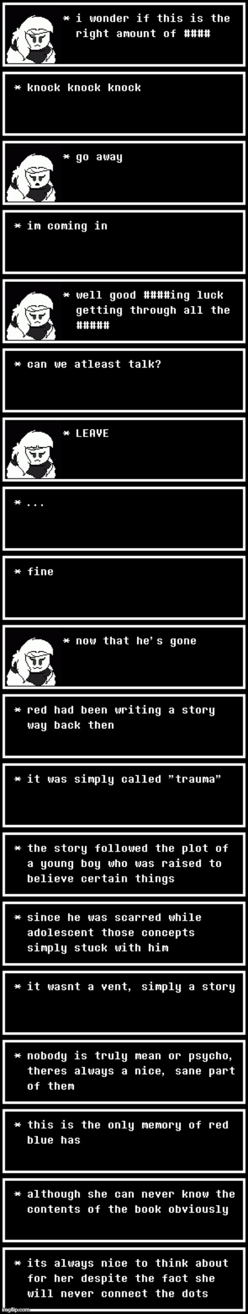 the blue arc (part three) | made w/ Imgflip meme maker