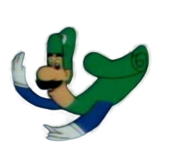 Cartoon Flat Luigi Blank Meme Template