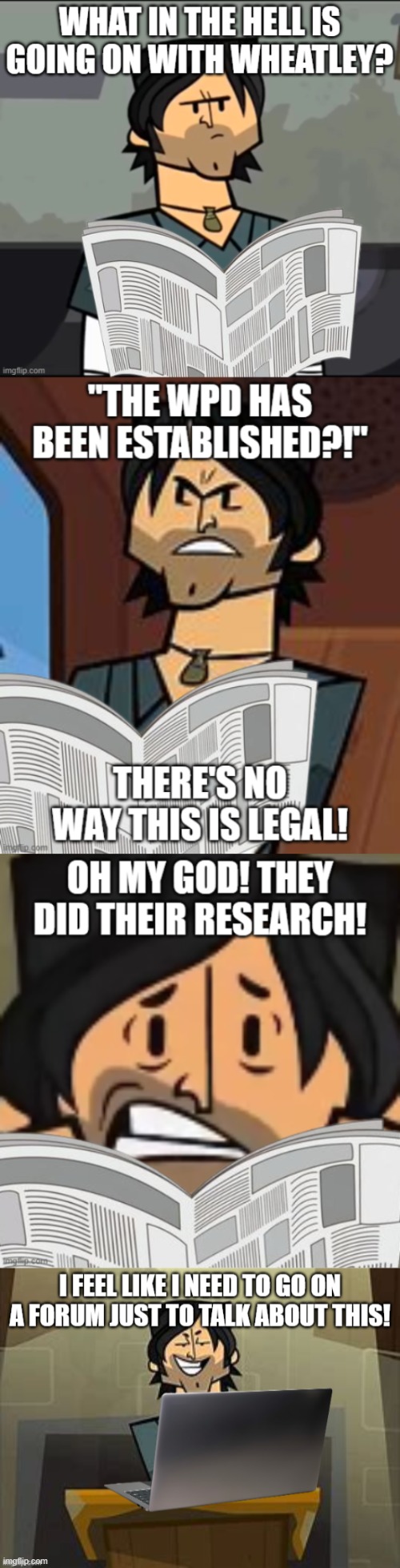 Playable Event: Chris McLean's Fears with The WPD | made w/ Imgflip meme maker