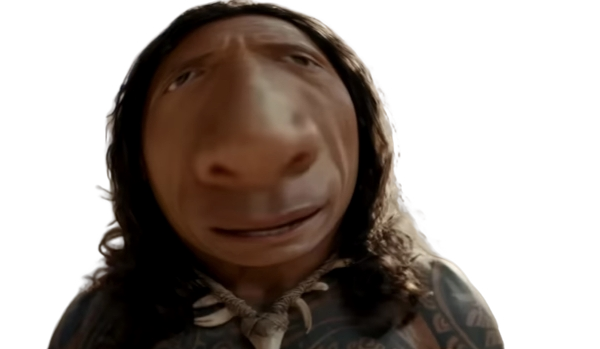 Dwayne Johnson’s Maui ( Big Round Head ) Blank Meme Template