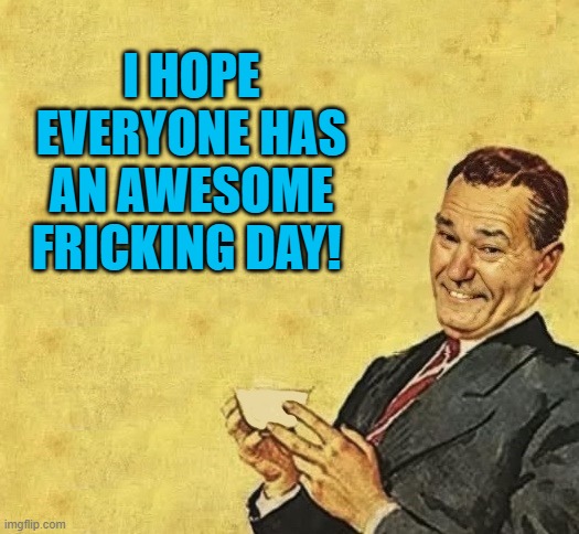 quote | I hope everyone has an awesome fricking day! | image tagged in quote | made w/ Imgflip meme maker
