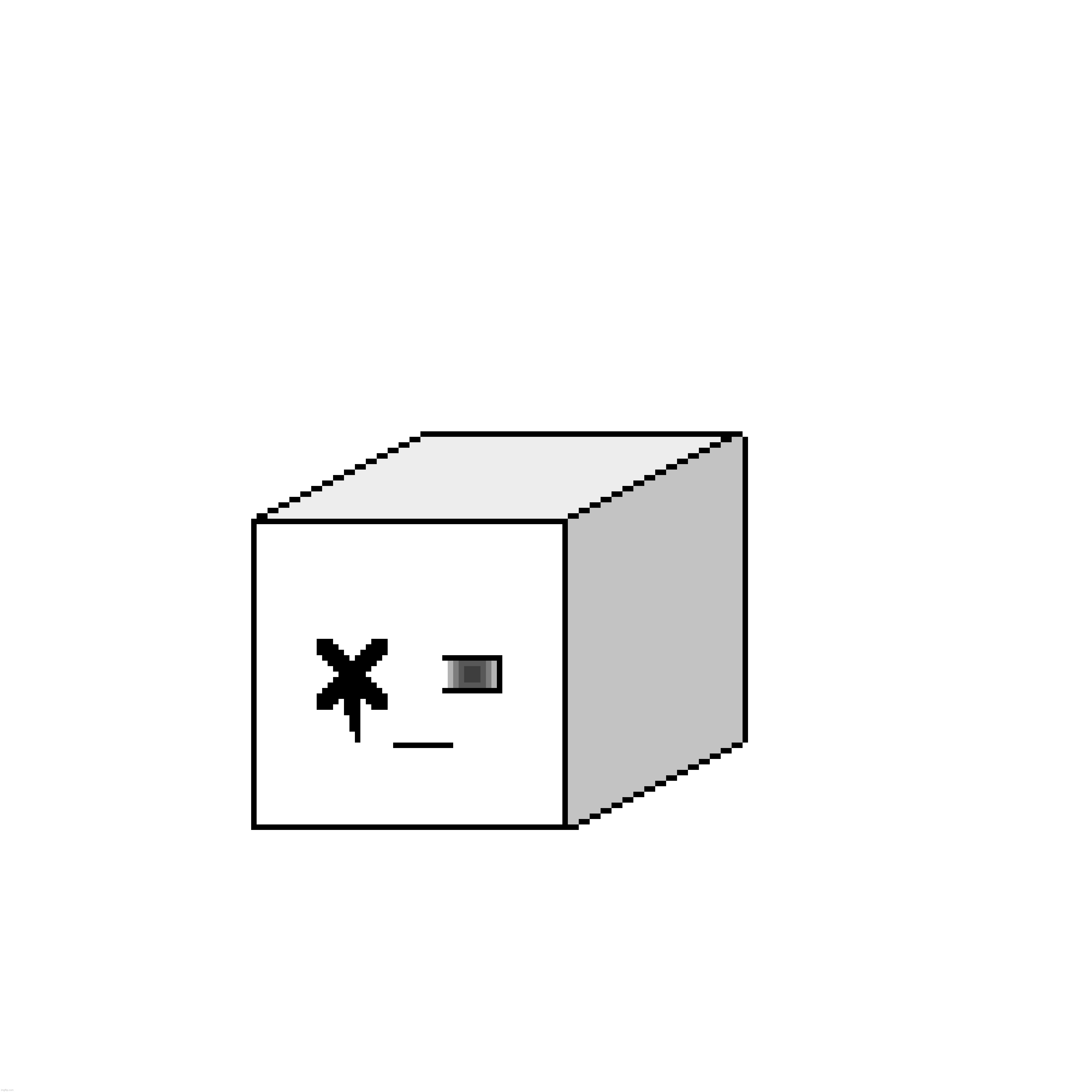 The Creature (but as pixel art) | made w/ Imgflip meme maker