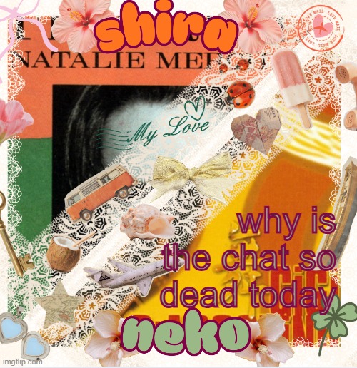 neko and shira shared temp <3 | why is the chat so dead today | image tagged in neko and shira shared temp 3 | made w/ Imgflip meme maker