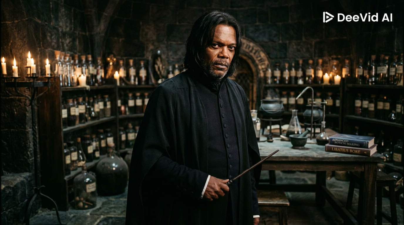Samuel L. Jackson as Professor Snape Blank Meme Template