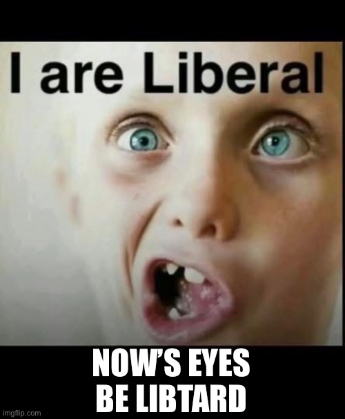 Googli eyes | Now’s eyes be libtard | image tagged in liberals | made w/ Imgflip meme maker