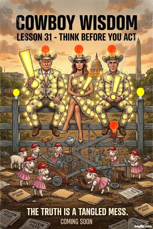 COWBOY WISDON: LESSON 31 | image tagged in cowboy wisdom,cowboy father and son,rubik's cube,mouse trap,grim reaper claw machine,memes | made w/ Imgflip meme maker