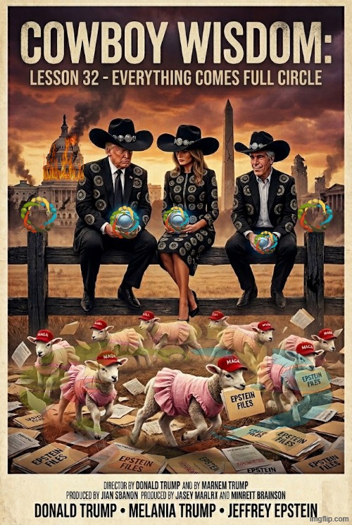 COWBOY WISDOM: LESSON 32 | image tagged in cowboy wisdom,cowboy father and son,circle of life,circle,jerk,memes | made w/ Imgflip meme maker