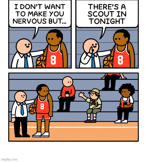 Scout! | image tagged in sports,comics | made w/ Imgflip meme maker