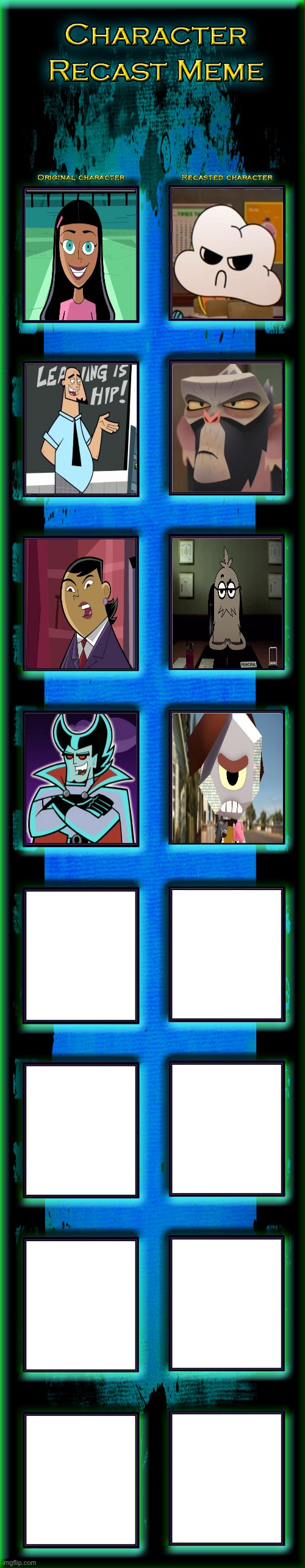 The Amazing World of Gumball Characters as Danny Phantom Characters (Part 2) | image tagged in recast meme template | made w/ Imgflip meme maker