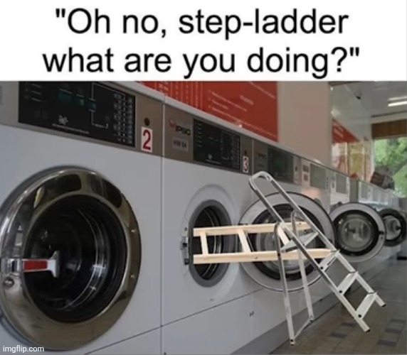 What is this | image tagged in step bro,step ladder,washing machine | made w/ Imgflip meme maker