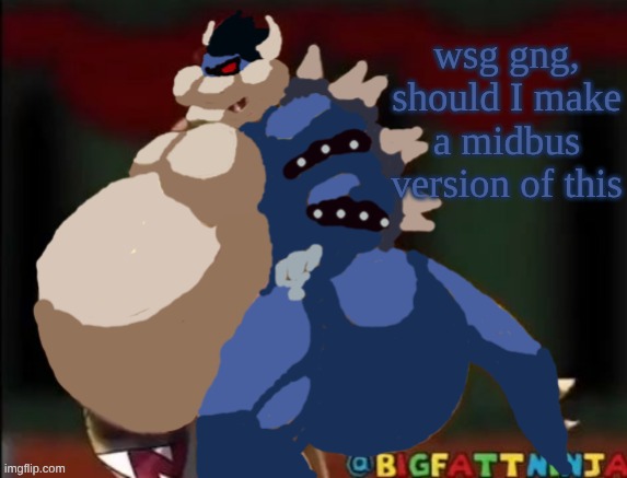 Dark George | wsg gng, should I make a midbus version of this | image tagged in dark george | made w/ Imgflip meme maker