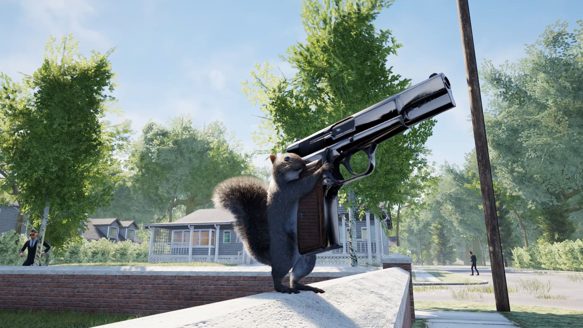 Squirrel with a Gun Blank Meme Template