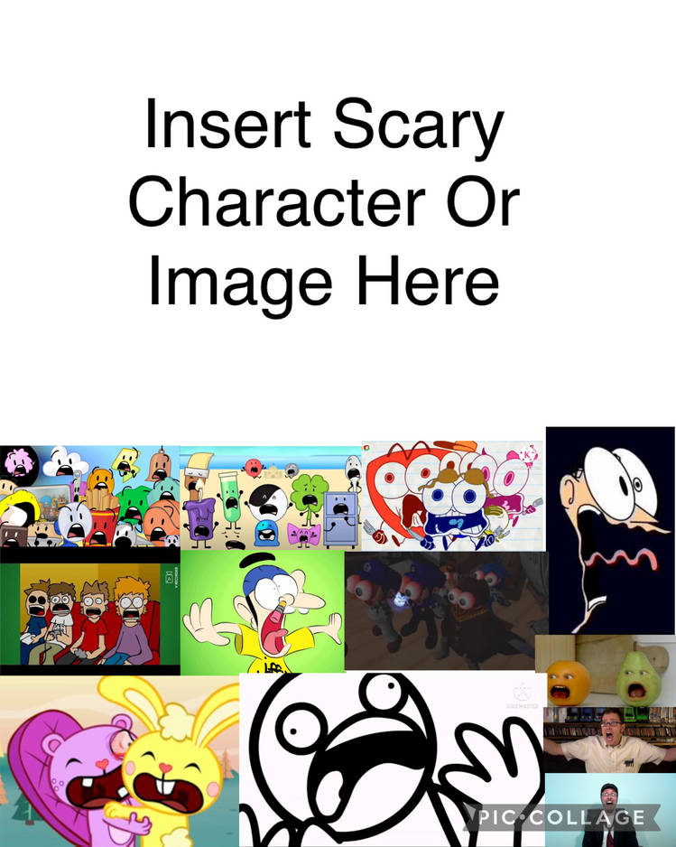 Web Show Characters Are Scared Of What Blank Meme Template