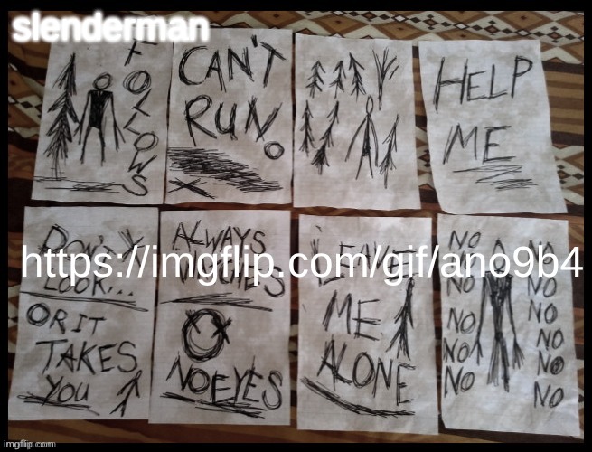 i would assume this counts as an announcement | https://imgflip.com/gif/ano9b4 | image tagged in slenderman's template | made w/ Imgflip meme maker