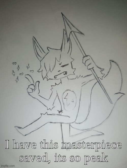 everything including the spear is peak | I have this masterpiece saved, its so peak | image tagged in brandon | made w/ Imgflip meme maker