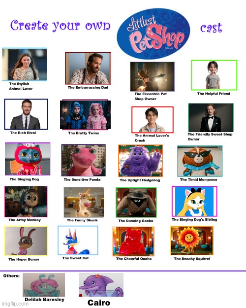 Littlest IF Shop Cast Memr | Delilah Barnsley; Cairo | image tagged in pets | made w/ Imgflip meme maker