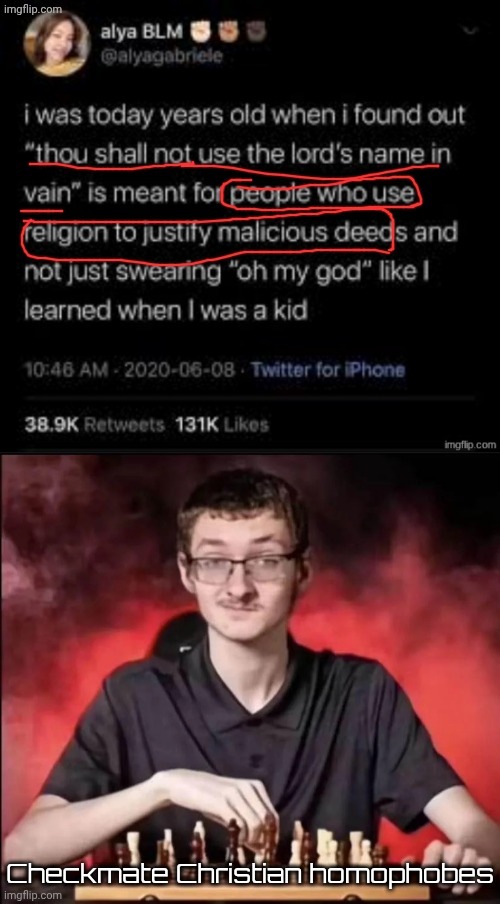 @shinobii | image tagged in use then when a politics user uses christianity as an excuse | made w/ Imgflip meme maker