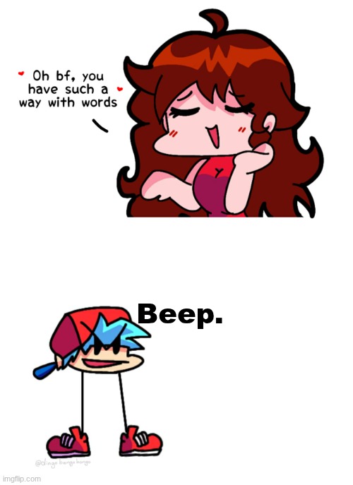 fnf | Beep. | image tagged in fnf | made w/ Imgflip meme maker
