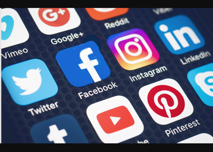 social media apps screen Blank Meme Template