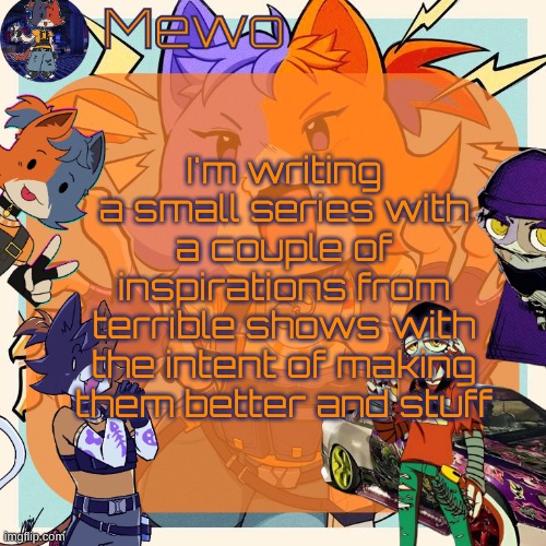 cat guy pulls a demon-angel , forms a killing organization, cloud guy double-crosses, organization is disbanded so on so forth | I'm writing a small series with a couple of inspirations from terrible shows with the intent of making them better and stuff | image tagged in the fuckass cats from fortnite | made w/ Imgflip meme maker