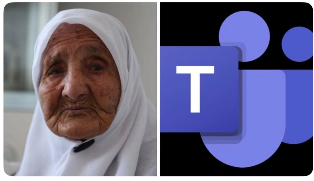 Turkish grandma & MS Teams Blank Meme Template