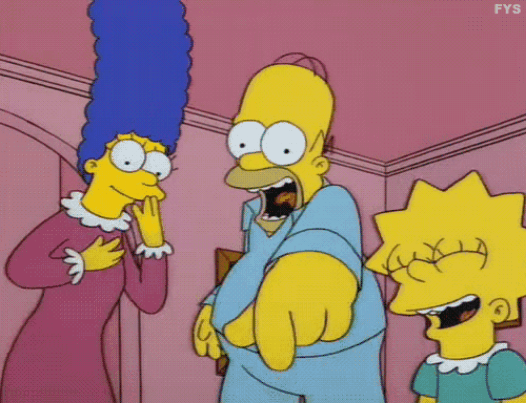 Simpsons Laugh Blank Meme Template