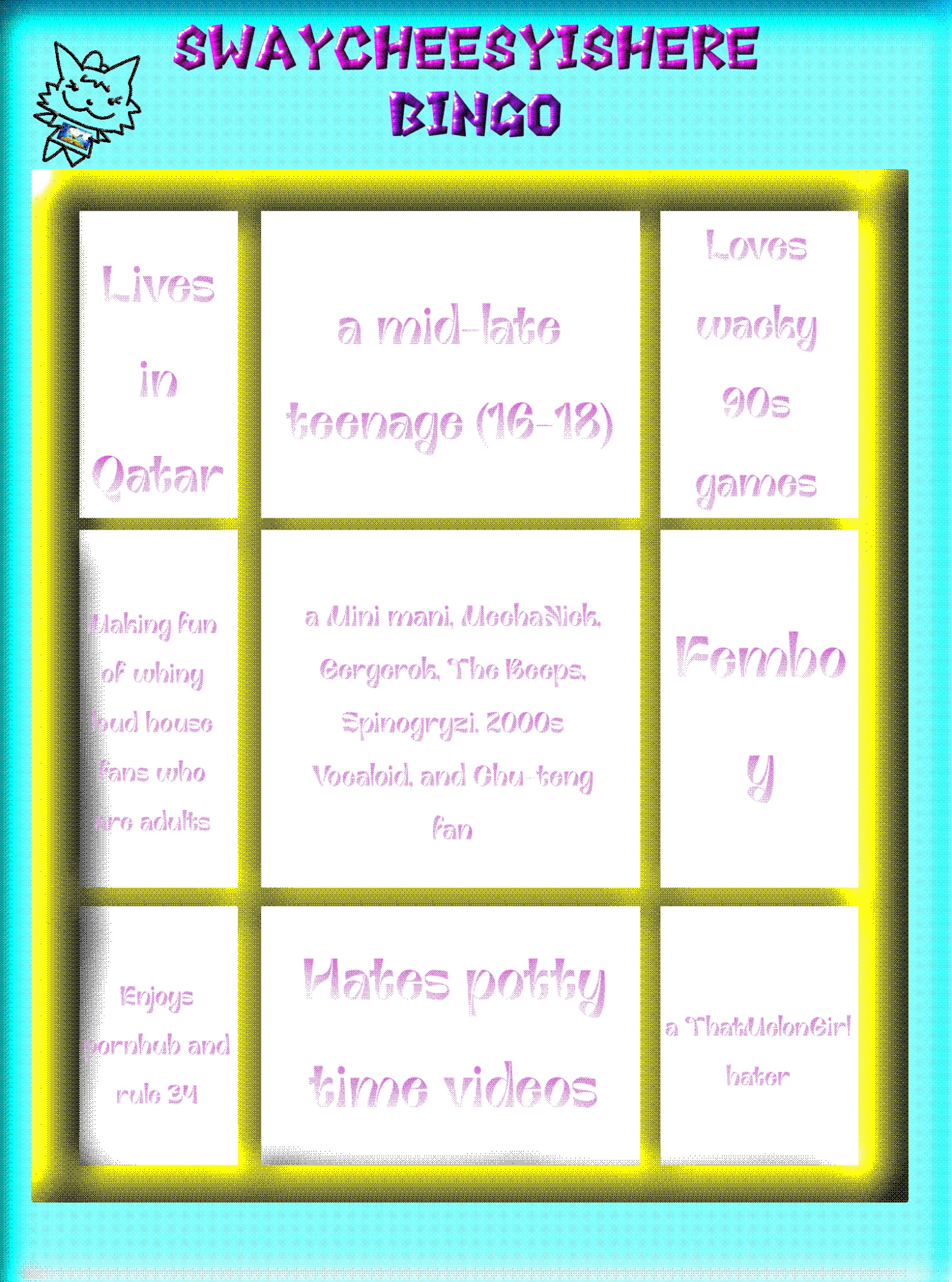 My bingo Blank Meme Template