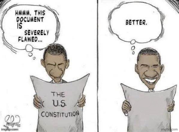 Obama Fixes Constitution | image tagged in obama fixes constitution | made w/ Imgflip meme maker