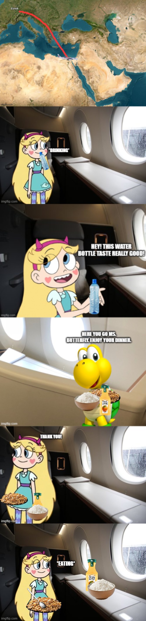 Star's Trip to Kuala Lumper (Part 2) | *eating* | made w/ Imgflip meme maker