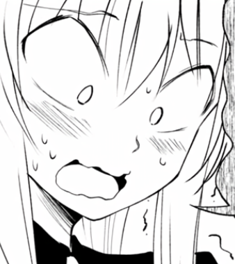 Panicking+embaressed anime girl Blank Meme Template