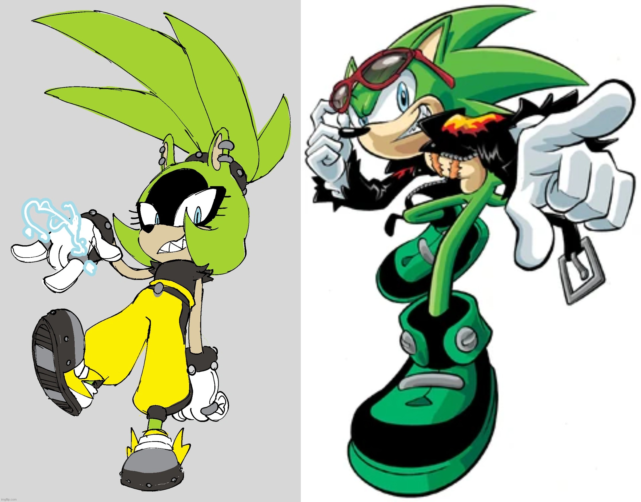 i want to do a drawing of these two fighting even though i know she would be curbstomped by scourge i think it would be fun | made w/ Imgflip meme maker