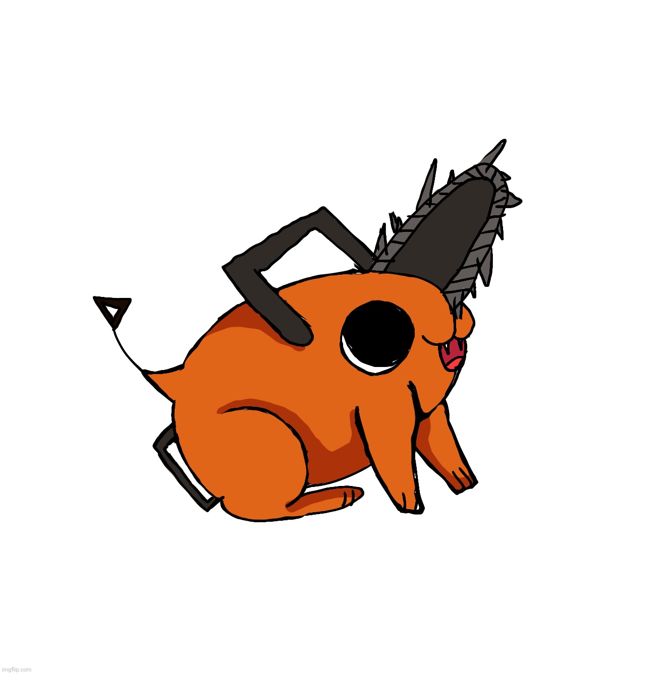 'Themes and such' dog | image tagged in admittedly i haven't watched csm yet,but pochita is really cute,he deserves the world | made w/ Imgflip meme maker