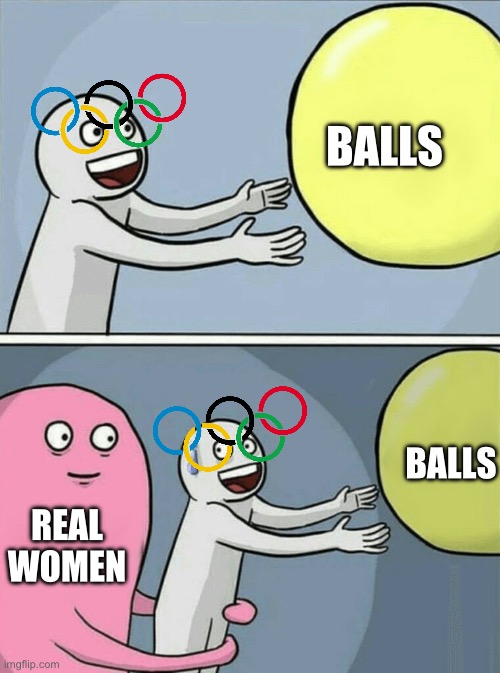 Running Away Balloon Meme | Balls Real women Balls | image tagged in memes,running away balloon | made w/ Imgflip meme maker