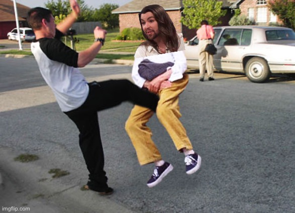 Kick in balls | image tagged in kick in balls | made w/ Imgflip meme maker