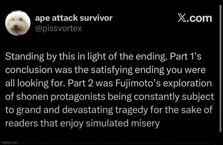 csm fans coping so hard after their mid ahh ending | made w/ Imgflip meme maker