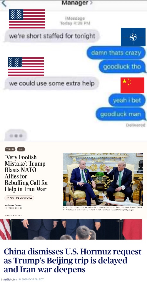 I’m crine the U.S. really asked China for help | made w/ Imgflip meme maker