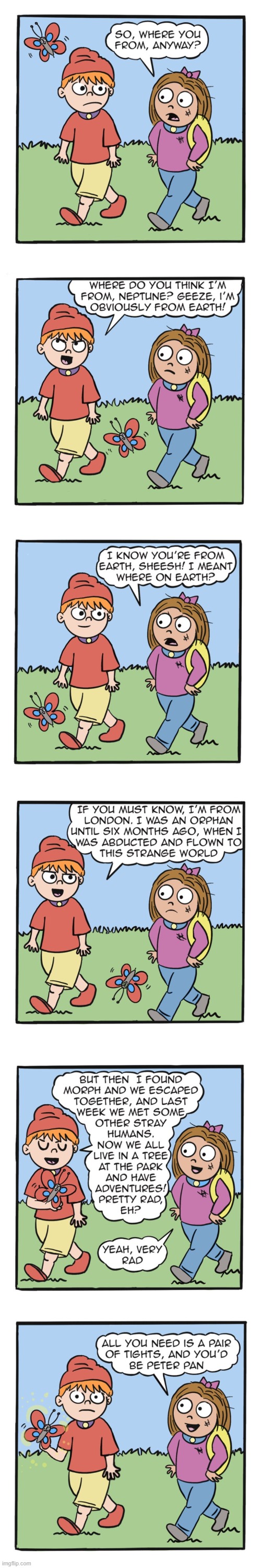 image tagged in humans,sally,rex,earth,orphans,peter pan | made w/ Imgflip meme maker