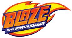 Blaze and the monster machines logo Blank Meme Template
