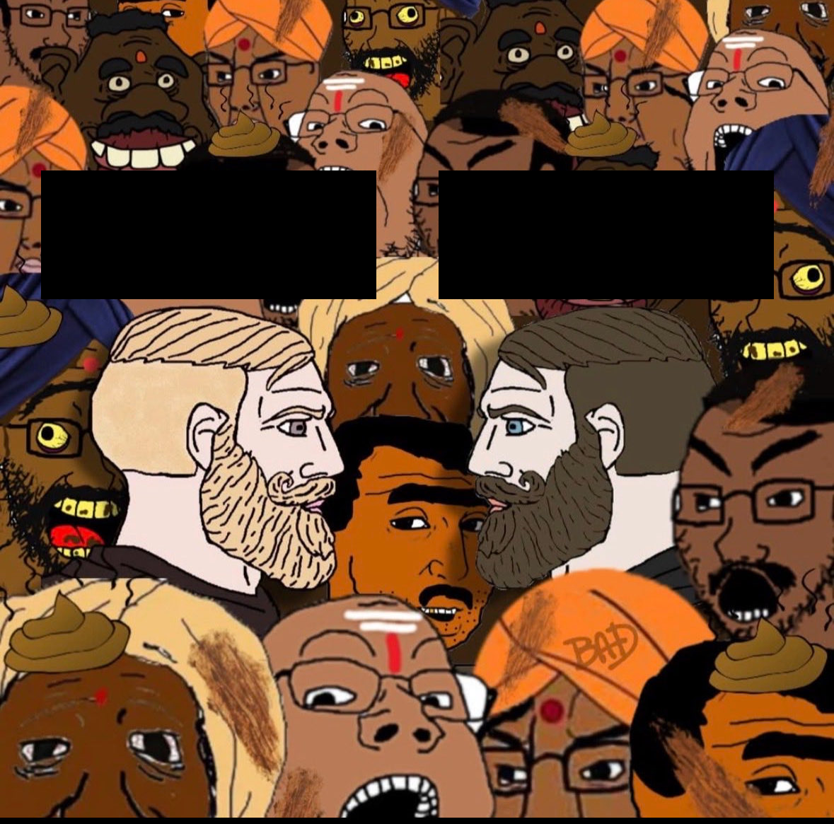 White replacement Blank Meme Template