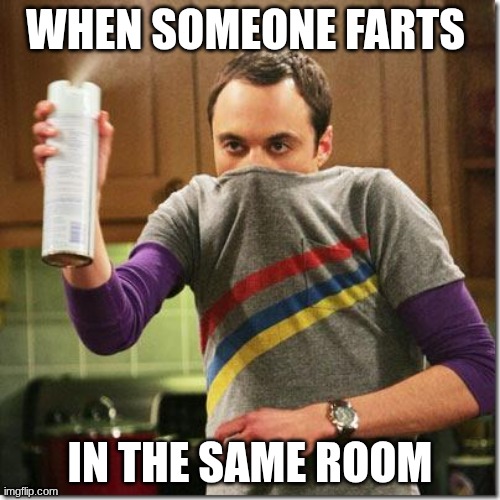 air freshener sheldon cooper | when someone farts; in the same room | image tagged in air freshener sheldon cooper | made w/ Imgflip meme maker