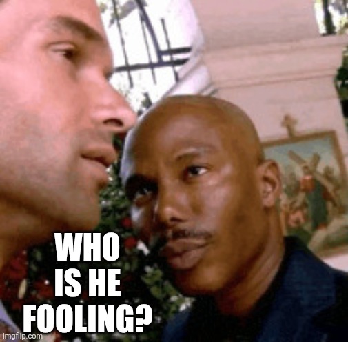 Dexter Looking to Guy | Who is he fooling? | image tagged in dexter looking to guy | made w/ Imgflip meme maker