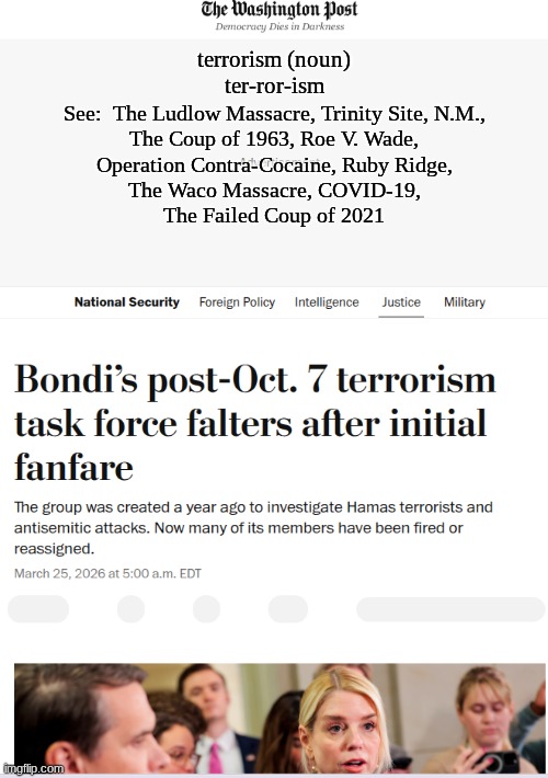 "Neither terrorism, nor terrorists,shall be tolerated."  HRH Prince Michael of The House of David | terrorism (noun)
ter-ror-ism; See:  The Ludlow Massacre, Trinity Site, N.M.,
The Coup of 1963, Roe V. Wade,
Operation Contra-Cocaine, Ruby Ridge,
The Waco Massacre, COVID-19,
The Failed Coup of 2021 | image tagged in prince | made w/ Imgflip meme maker