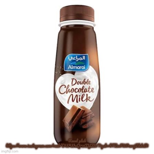 Almarai Double Chocolate Milk | Reeel pluh
https://www.instagram.com/reel/DWWoQ72AYZS/?igsh=bTZmNWcwcjZhdzBi | image tagged in almarai double chocolate milk | made w/ Imgflip meme maker